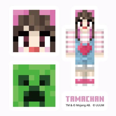 マイクラサンプル_TAMAchanステッカー
