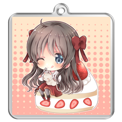 香風みりあ♪ いちごアクリルキーキーホルダー