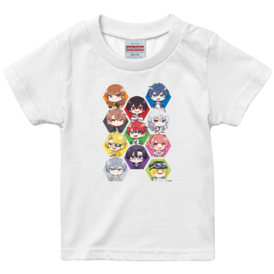 カラフルピーチサンプル 【オンデマンド転写　5.6オンス ハイクオリティー Tシャツ<キッズ>】_2