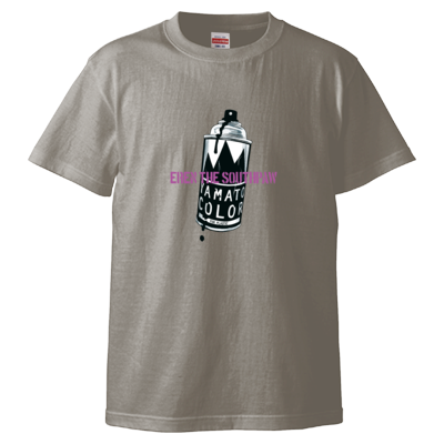 「ヤマトカラー」X「左ききのエレン」Tシャツ【ライトグレー】【ブラック】