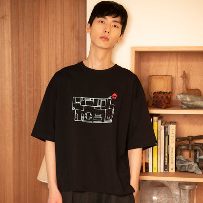 【House Love】Floor plan T-Shirts