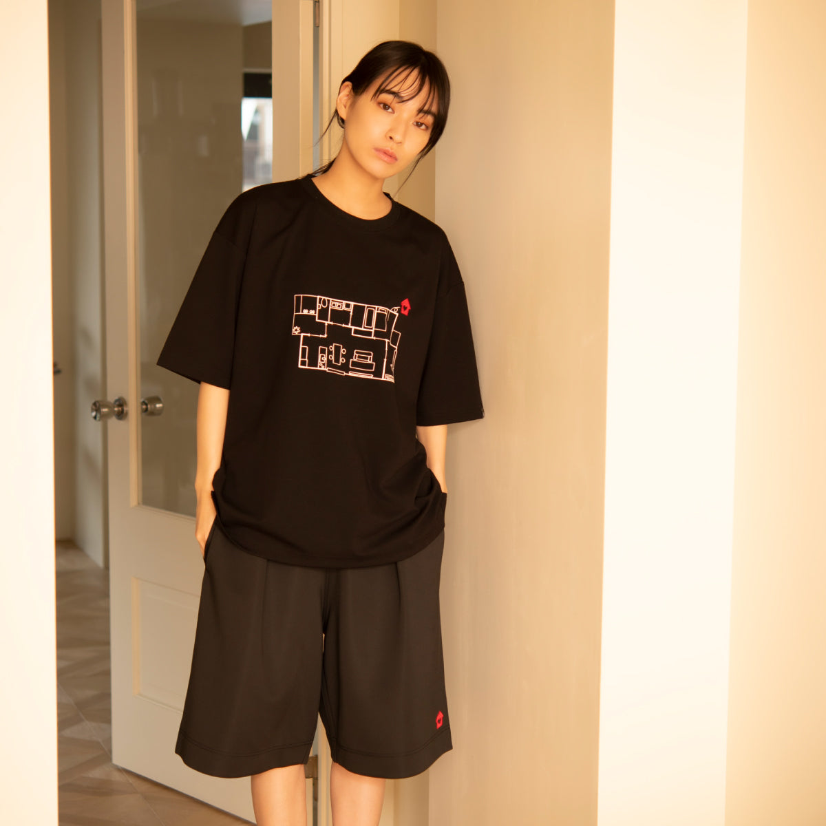 【House Love】Wide Half Pants