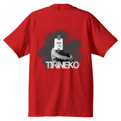ちりねこ Tシャツ バックプリント【ニワトリマスク】