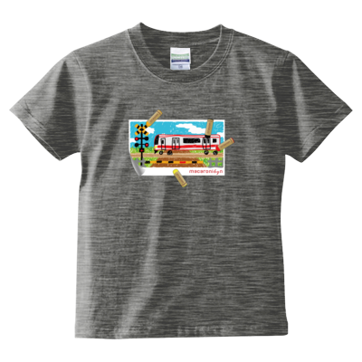 おえかき踏切 Tシャツ(キッズサイズ)