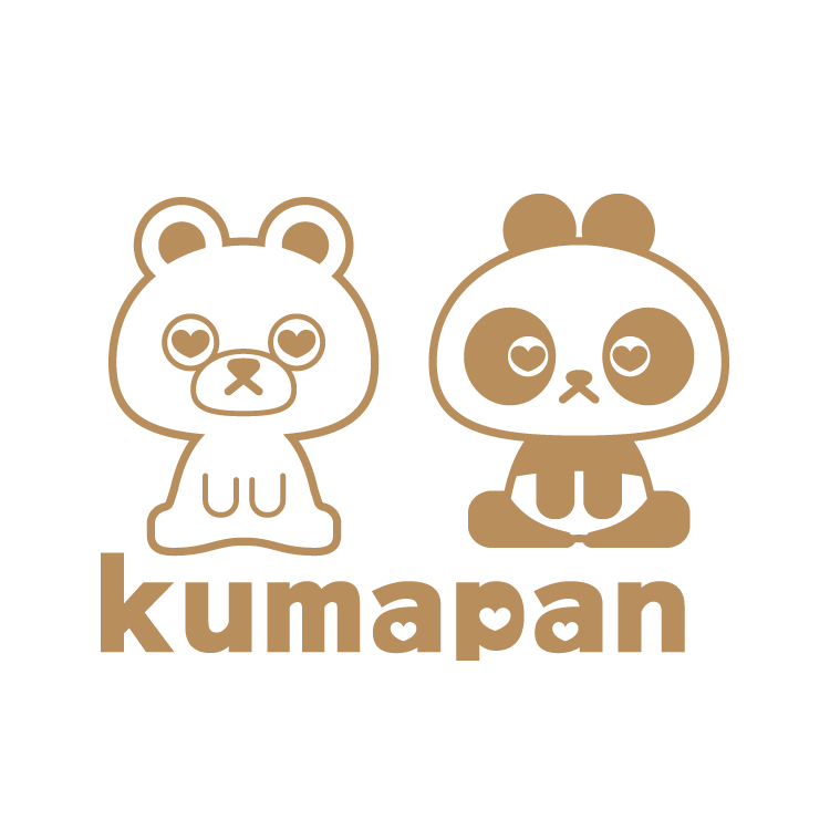 70cleam kumapanキャンバスファスナーポーチ