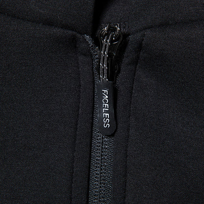 【FACELESS】Embossing print zip hoodie