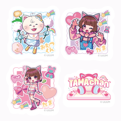 TAMAchanサンプル ダイカットステッカー_1