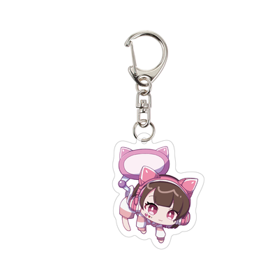 TAMAchanサンプル フリー型キーホルダー（クリア） 6cm ナスカン