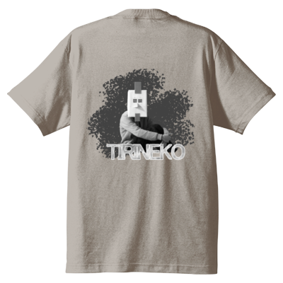 ちりねこ Tシャツ バックプリント【ニワトリマスク】