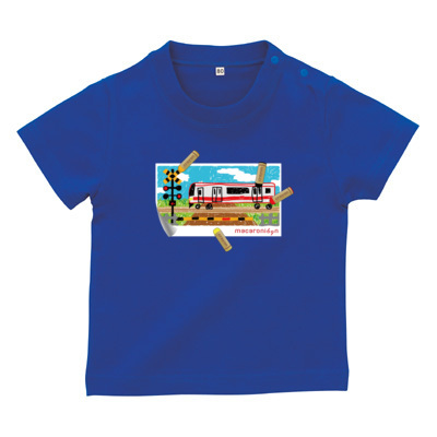 おえかき踏切 ベビーTシャツ