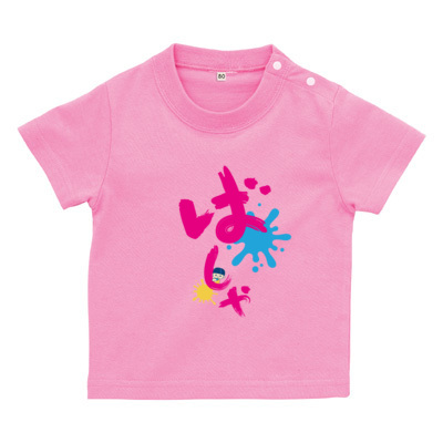 ばしゃTピンク(ベビーTシャツ)
