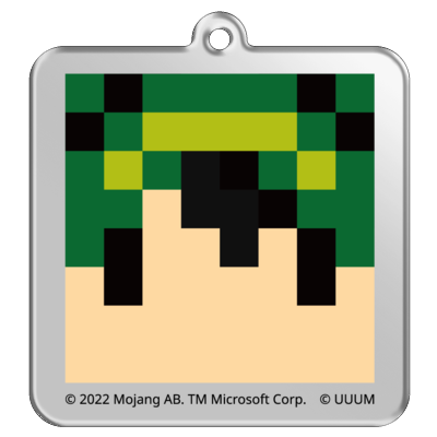マイクラサンプル_とらいあんぐるアクリルキーホルダー