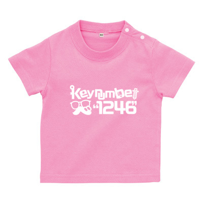"1246"Tシャツ文字白（ベビーTシャツ）