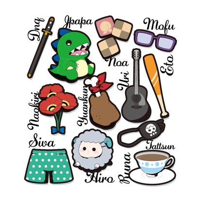 【カラフルピーチ】Tシャツ2023（メンバーモチーフ Ver.）A ホワイト