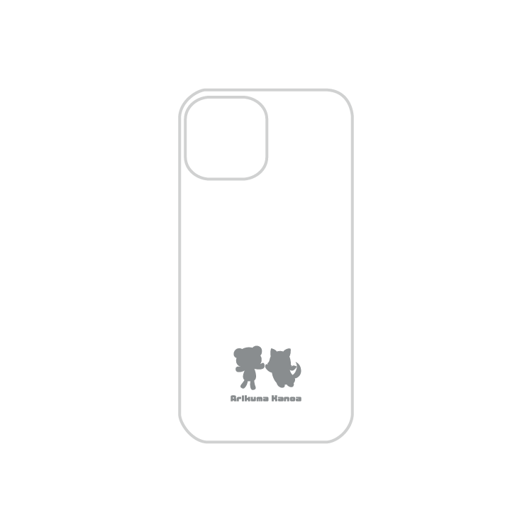 【ありくまかのあ】iPhone 13 mini対応 スマホケース（ホワイト）