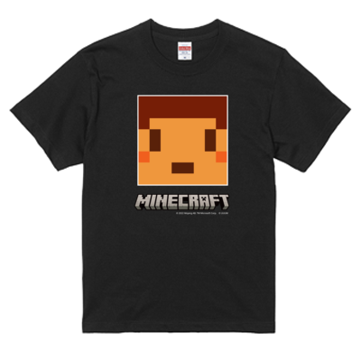 マイクラサンプル_たこらいすTシャツ(ブラック)