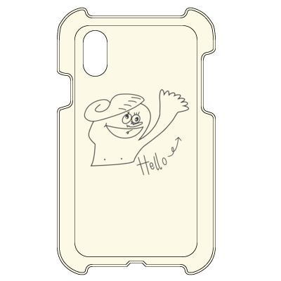 キャメロン_iPhone X ハードカバーケース