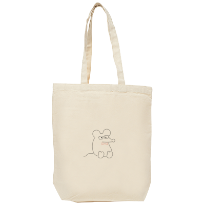 みっきー 5th Anniversary!GOODS(ってはずだったけど、色々こだわってたら6周年になっちゃったよ！でもまぁみんな細かいことは置いとこうトートバッグ)お洒落なねずみオンリーVer.