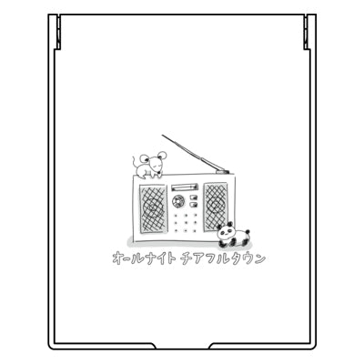 ねずみとぱんだ＜スクエアミラー＞