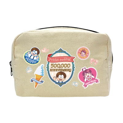 ぷちぷち＜Pサンプル キャンバスファスナーポーチ(M)