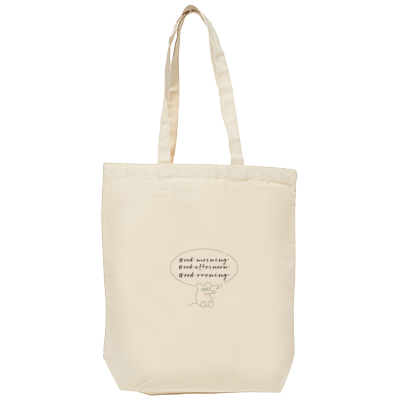 みっきー 5th Anniversary!GOODS(ってはずだったけど、色々こだわってたら6周年になっちゃったよ！でもまぁみんな細かいことは置いとこうトートバッグ)分かる人には分かる、英語ありVer.