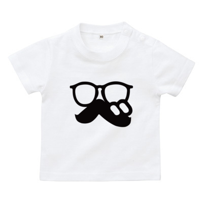 「 べ(まるべり) 」ロゴTシャツ文字黒（ベビーTシャツ）