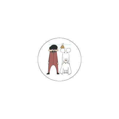 【はじめまして松尾です】うんこ1個分缶バッチ