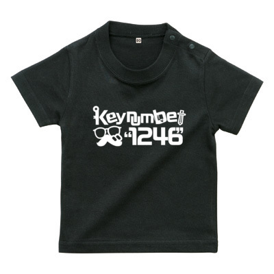 "1246"Tシャツ文字白（ベビーTシャツ）