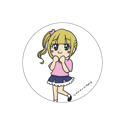 【限定】 ピンク子(第二形態）缶バッジ  『１００日後アイドル』
