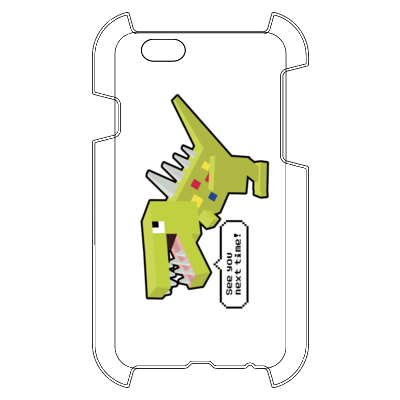 ブロック恐竜（グリーン） iPhone 6s/6 ハードカバーケース