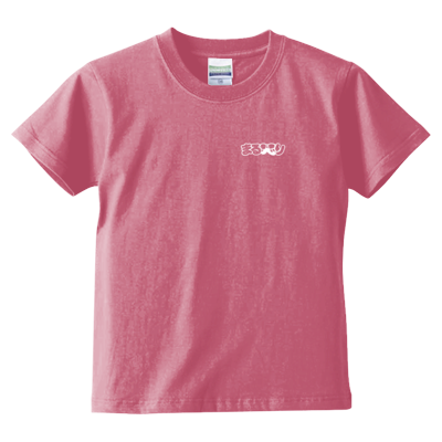 まるべりロゴTシャツ文字白（キッズTシャツ）