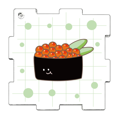 【サンプル対応品】アクリルパズルキーホルダー6