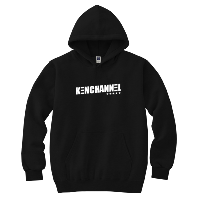 KENCHANNEL シルエットロゴ（キッズフーデッドパーカー）