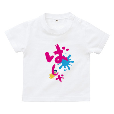 ばしゃTピンク(ベビーTシャツ)