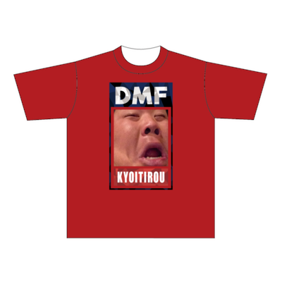 恭チャンネル DMF ドライTシャツ レッド（Lサイズ）