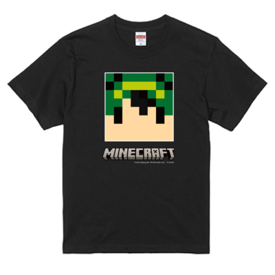 マイクラサンプル_とらいあんぐるTシャツ(ブラック)