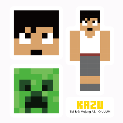 マイクラサンプル_kazuステッカー