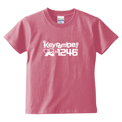 "1246"Tシャツ文字白（キッズTシャツ）