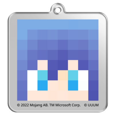 マイクラサンプル_カラフルピーチアクリルキーホルダー12