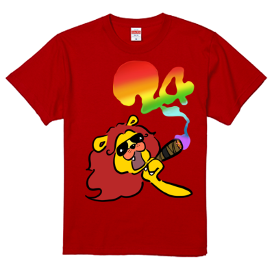 出し勝ちライオンくんTシャツCOLOR