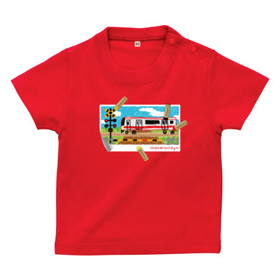 おえかき踏切 ベビーTシャツ
