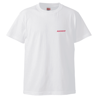 ADIOSQUADサンプル Tシャツ（ホワイト）