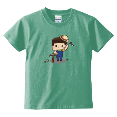 ツルハシたこさん（5.6オンス ハイクオリティー Tシャツ<キッズ>）