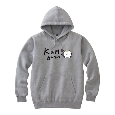 K&amp;M フーデッドライトパーカー
