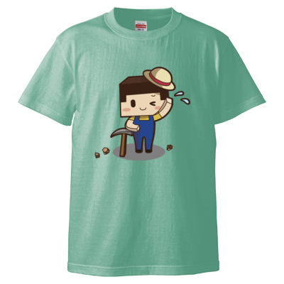 ツルハシたこさん（5.6オンス ハイクオリティー Ｔシャツ）