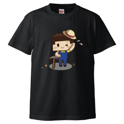 ツルハシたこさん（5.6オンス ハイクオリティー Ｔシャツ）