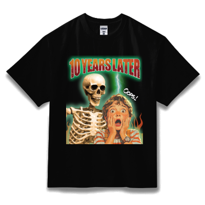 はじめしゃちょーサンプル 7.1オンスビッグシルエットＴシャツ(ホワイトインクジェット_黒背景なしテスト)