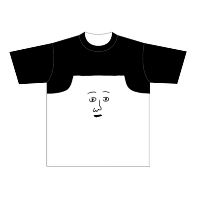 まめのドデカ顔Tシャツ（L）