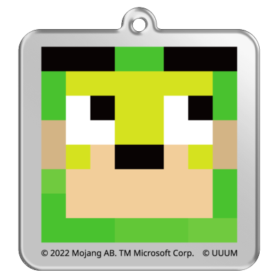 マイクラサンプル_カラフルピーチアクリルキーホルダー11