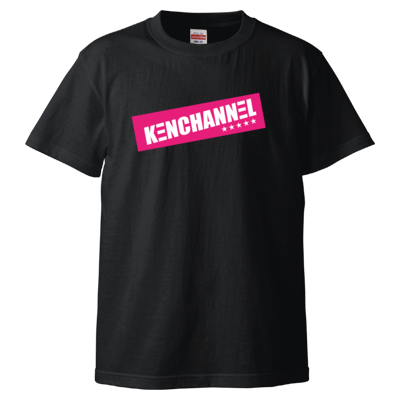 KENCHANNEL 5star_pink＆w（5.6オンス ハイクオリティー Ｔシャツ）